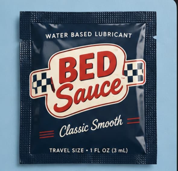 Navy Bed Sauce packet, Classic Smooth