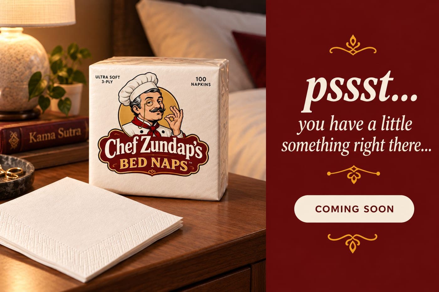 A box of Chef Zundap's Bed Naps